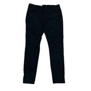 Nili Lotan Pants 111/88 80 NL Sz 00 Made In USA Black Cotton Elastane 28x26